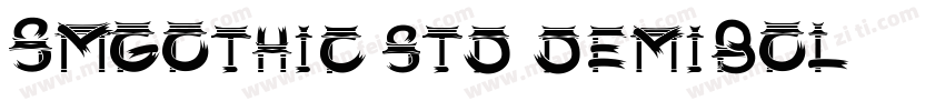 SMGOthic std demiBOL字体转换